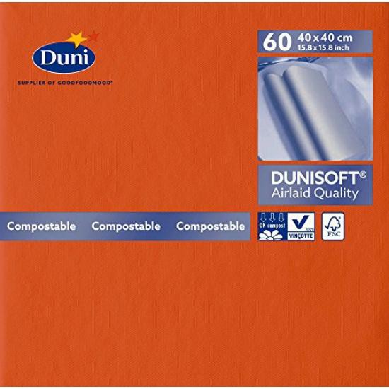 Ubrousek 40x40 Airlaid Mandarin 60ks | Duni - Ubrousky, kapsy na příbory - Airlaid 40x40 Ubrousek 40x40 Airlaid Mandarin 60ks | Duni - Ubrousky, kapsy na příbory - Airlaid 40x40