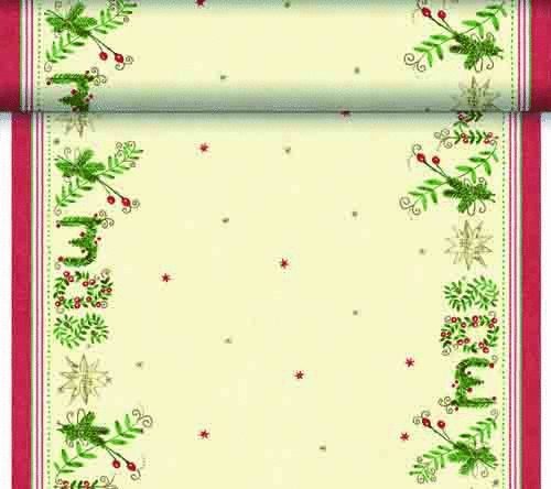 Téte-a-Téte 0,4x24m Christmas Gift Cream | Duni - Ubrusy, šerpy, prostírky - Šerpy Téte-a-Téte 0,4x24m Christmas Gift Cream | Duni - Ubrusy, šerpy, prostírky - Šerpy