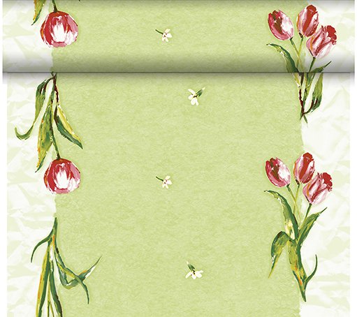 Téte-a-Téte Red Tulip 0,4x24m | Duni - Ubrusy, šerpy, prostírky - Šerpy Téte-a-Téte Red Tulip 0,4x24m | Duni - Ubrusy, šerpy, prostírky - Šerpy