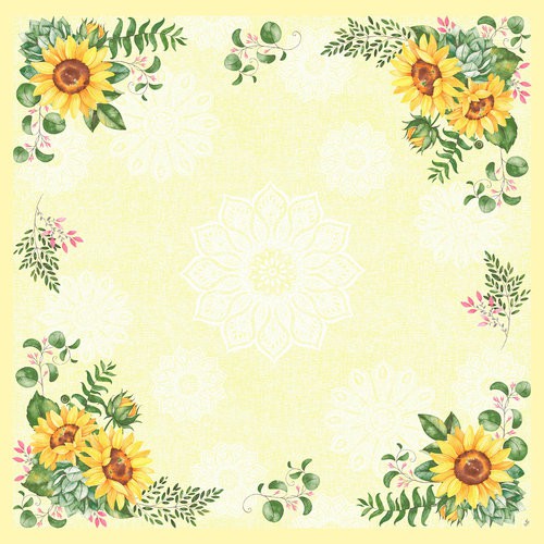 Ubrus 84x84 Dsilk Sunflower omyvat. | Duni - Ubrusy, šerpy, prostírky - Omyvatelný ubrus Ubrus 84x84 Dsilk Sunflower omyvat. | Duni - Ubrusy, šerpy, prostírky - Omyvatelný ubrus
