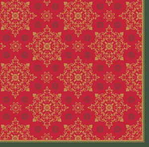 Ubrousek 40x40 Dsoft X-Mas Deco Red 12k | Duni - Ubrousky, kapsy na příbory - Dunilin 40x40 Ubrousek 40x40 Dsoft X-Mas Deco Red 12k | Duni - Ubrousky, kapsy na příbory - Dunilin 40x40