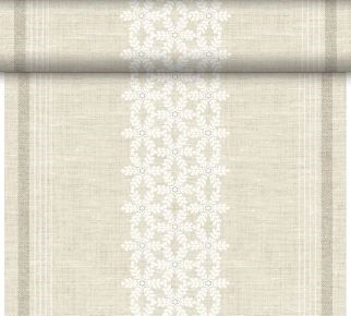 Téte-a-Téte 0.4x24m Linen Snow | Duni - Ubrusy, šerpy, prostírky Téte-a-Téte 0.4x24m Linen Snow | Duni - Ubrusy, šerpy, prostírky