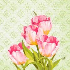 Ubrousek 33x33 3V Love Tulips 50ks | Duni - Ubrousky, kapsy na příbory - 3 vrstvé ubrousky Ubrousek 33x33 3V Love Tulips 50ks | Duni - Ubrousky, kapsy na příbory - 3 vrstvé ubrousky