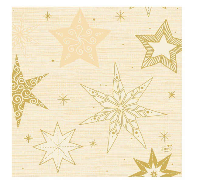 Ubrousek 33x33 3V Star Stories Cream 20k | Duni - Ubrousky, kapsy na příbory - 3 vrstvé ubrousky Ubrousek 33x33 3V Star Stories Cream 20k | Duni - Ubrousky, kapsy na příbory - 3 vrstvé ubrousky