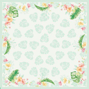 Ubrus 84x84 DSilk Tropical Garden omyv. | Duni - Ubrusy, šerpy, prostírky - Omyvatelný ubrus Ubrus 84x84 DSilk Tropical Garden omyv. | Duni - Ubrusy, šerpy, prostírky - Omyvatelný ubrus