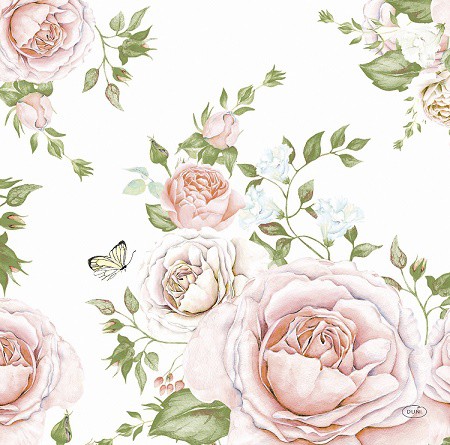 Ubrousek 40x40 Dsoft Rose Glory 12ks | Duni - Ubrousky, kapsy na příbory - Airlaid 40x40 Ubrousek 40x40 Dsoft Rose Glory 12ks | Duni - Ubrousky, kapsy na příbory - Airlaid 40x40