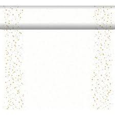 Tete-a tete 0,4x24m Goldem Stardust Whit | Duni - Ubrusy, šerpy, prostírky - Šerpy Tete-a tete 0,4x24m Goldem Stardust Whit | Duni - Ubrusy, šerpy, prostírky - Šerpy