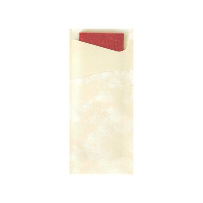 Tissue Sacchetto 8,5x20cm Vanilka 100ks | Duni - Ubrousky, kapsy na příbory - Kapsy na příbory