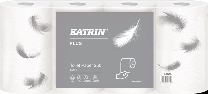 TP 3Vr Katrin celulóza 250 útržků | Papírové a hygienické výrobky - Toaletní papíry - Vícevrstvý TP 3Vr Katrin celulóza 250 útržků | Papírové a hygienické výrobky - Toaletní papíry - Vícevrstvý