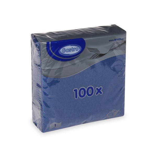 Ubrousek 33x33 1Vr TM.Modré 100ks | Papírové a hygienické výrobky - Ubrousky - Jednovrstvé